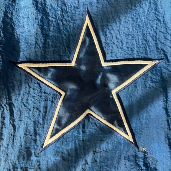 Rare Vintage 90s Starter Nfl Dallas Cowboys Pullover Puffer Jacket Men's L - Picture 9 of 9